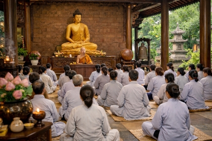 Bát Quan Trai Giới: Ý nghĩa và cách thu thúc lục căn trong một ngày tu tập